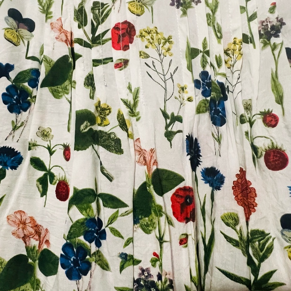 Anthropologie Maeve Flutter Sleeve Floral Top Size 4